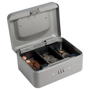 Barska Cash Box w/ Combination Lock - (3) Compartment Tray, Steel, Gray (CB11782)