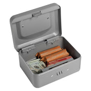Barska Cash Box w/ Combination Lock - (3) Compartment Tray, Steel, Gray (CB11782)