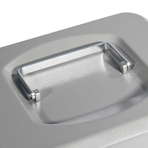 Barska Cash Box w/ Combination Lock - (3) Compartment Tray, Steel, Gray (CB11784)