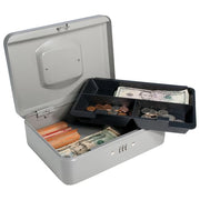 Barska Cash Box w/ Combination Lock - (3) Compartment Tray, Steel, Gray (CB11786)