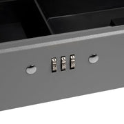 Barska Cash Box w/ Combination Lock - (3) Compartment Tray, Steel, Gray (CB11786)