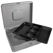 Barska Cash Box w/ Combination Lock - (5) Compartment Tray, Steel, Gray (CB11788)