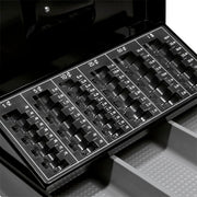 Barska Cash Box w/ Key Lock - (3) Compartment Tray, Steel, Black (CB11790)