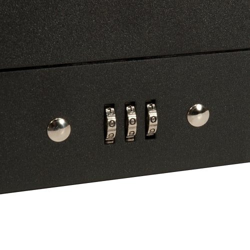 Barska Cash Box w/ Combination Lock - (6) Compartment Tray, Steel, Black (CB11794)
