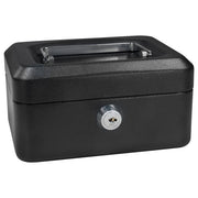 Barska Cash Box w/ Key Lock - (3) Compartment Tray, Steel, Black (CB11828)