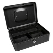 Barska Cash Box w/ Key Lock - (3) Compartment Tray, Steel, Black (CB11830)