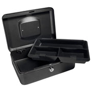 Barska Cash Box w/ Key Lock - (3) Compartment Tray, Steel, Black (CB11830)