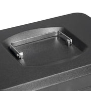 Barska Cash Box w/ Key Lock - (3) Compartment Tray, Steel, Black (CB11830)