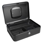 Barska Cash Box w/ Key Lock - (3) Compartment Tray, Steel, Black (CB11832)
