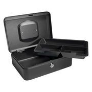 Barska Cash Box w/ Key Lock - (3) Compartment Tray, Steel, Black (CB11832)