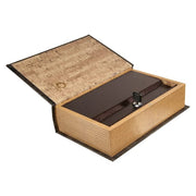 Barska Antique Book Lock Box w/ Key Lock - 7"W x 10 3/4"H x 2 3/4"D, Steel (CB11994)