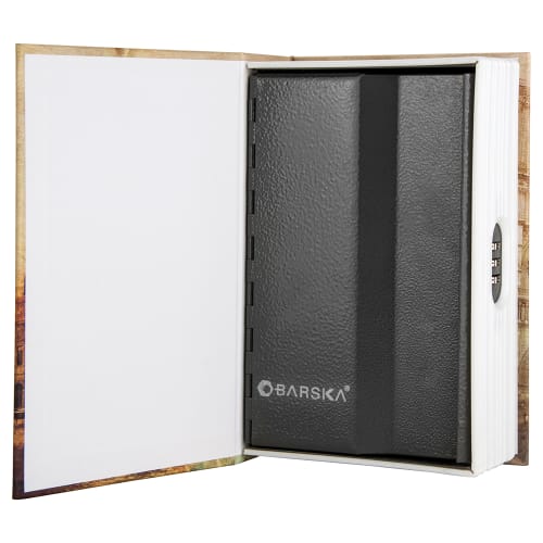 Barska Paris Book Lock Box w/ Combination Lock - 3 3/4"W x 6 1/2"H x 1.5"D, Steel (CB12362)