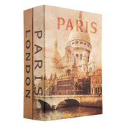 Barska Paris & London Dual Book Lock Box w/ Key Lock - 7 1/2"W x 10 1/2"H x 3 1/2"D, Steel (CB12470)