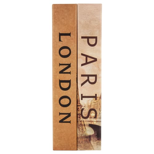 Barska Paris & London Dual Book Lock Box w/ Key Lock - 7 1/2"W x 10 1/2"H x 3 1/2"D, Steel (CB12470)