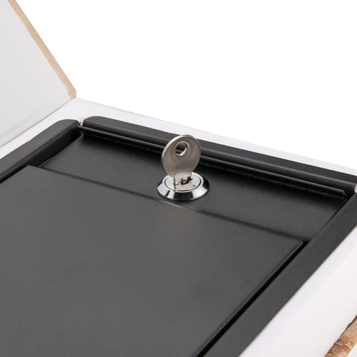 Barska Paris & London Dual Book Lock Box w/ Key Lock - 7 1/2"W x 10 1/2"H x 3 1/2"D, Steel (CB12470)