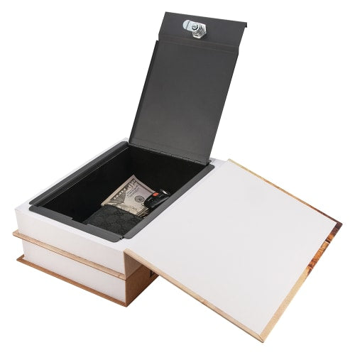 Barska Paris & London Dual Book Lock Box w/ Key Lock - 7 1/2"W x 10 1/2"H x 3 1/2"D, Steel (CB12470)