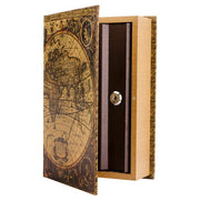 Barska Antique Map Lock Box w/ Key Lock - 7"W x 10 3/4"H, Steel (CB12480)