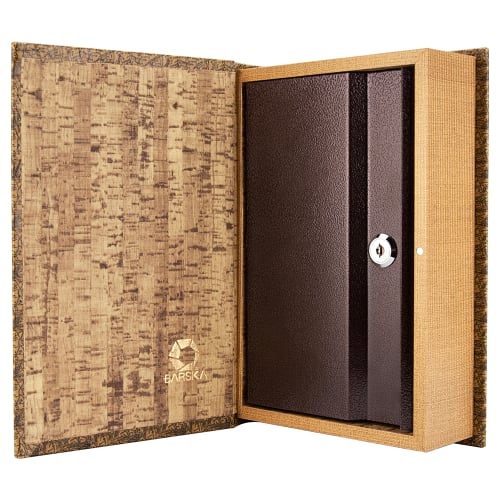 Barska Antique Map Lock Box w/ Key Lock - 7"W x 10 3/4"H, Steel (CB12480)