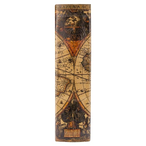 Barska Antique Map Lock Box w/ Key Lock - 7"W x 10 3/4"H, Steel (CB12480)