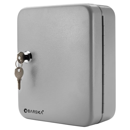 Barska 20 Key Cabinet w/ Key Lock - Steel, Gray (CB12482)