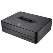 Barska Cash Box w/ Key Lock - (5) Compartment Tray, Steel, Black (CB13052)