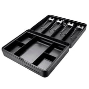 Barska Cash Box w/ Key Lock - (5) Compartment Tray, Steel, Black (CB13052)