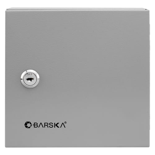 Barska 10 Key Cabinet w/ Key Lock - Steel, Gray (CB13362)