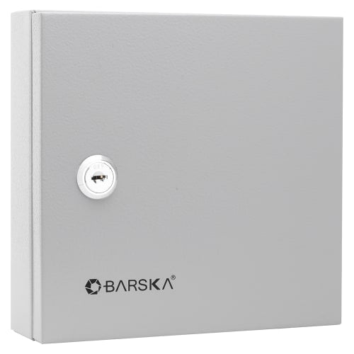 Barska 10 Key Cabinet w/ Key Lock - Steel, Gray (CB13362)