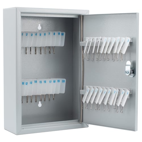 Barska 40 Key Cabinet w/ Key Lock - Steel, Gray (CB13364)