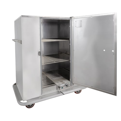 Carter-Hoffmann BB96 Heated Banquet Cart - (120) Plate Capacity, Stainless, 120v