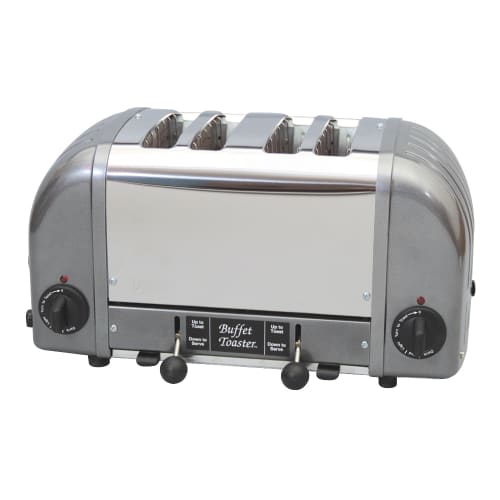 Cadco CBF-4M Slot Toaster w/ 4 Slice Capacity & 1"W Product Opening - 120v