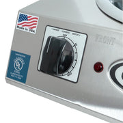 Cadco CDR-2TFB 13 1/2" Electric Hotplate w/ (2) Burners & Infinite Controls, 220v/1ph