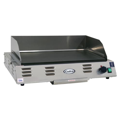 Cadco CG-10 21" Electric Griddle w/ Thermostatic Controls - 1" Non Stick Plate, 120v
