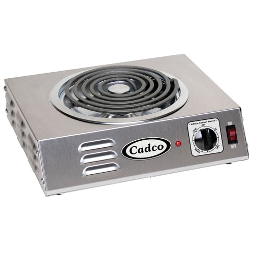 Cadco CSR-3T 14" Electric Hotplate w/ (1) Burner & Infinite Controls, 120v
