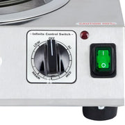 Cadco CSR-3T 14" Electric Hotplate w/ (1) Burner & Infinite Controls, 120v