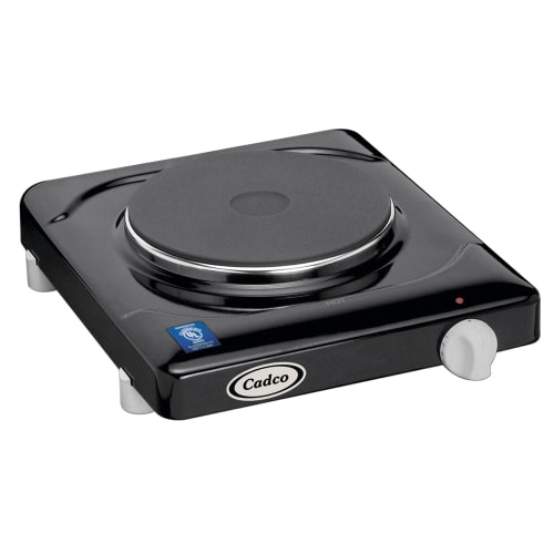 Cadco KR-1 11 1/2" Electric Hotplate w/ (1) Burner & Infinite Controls, 120v