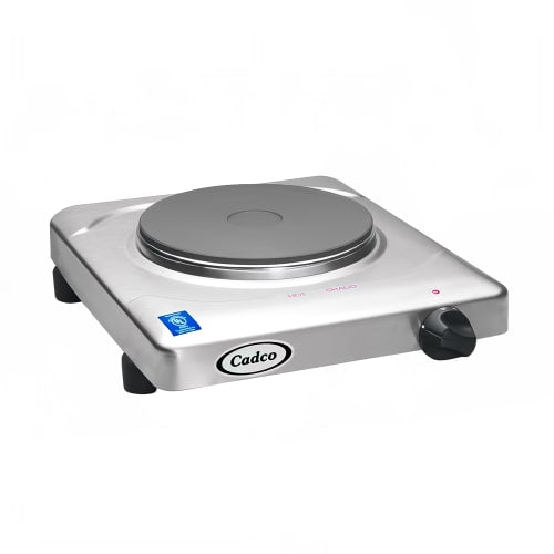 Cadco KR-S2 11 1/2" Electric Hotplate w/ (1) Burner & Infinite Controls, 120v