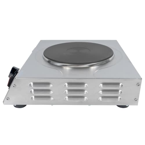 Cadco LKR-220 15" Electric Hotplate w/ (1) Burner & Infinite Controls, 220v/1ph