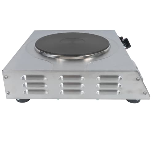 Cadco LKR-220 15" Electric Hotplate w/ (1) Burner & Infinite Controls, 220v/1ph