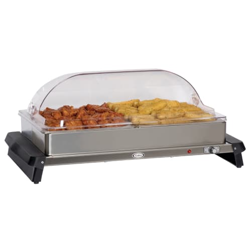 Cadco WTBS-2RT Countertop Buffet Warmer w/ (2) Pan Capacity - Stainless Steel, 120v
