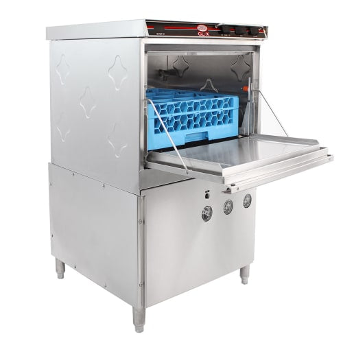 CMA Dishmachines H-1X High Temp Rack Undercounter Glass Washer w/ 24 Racks/hr Capacity, Built-in Booster, 208-240v/1ph