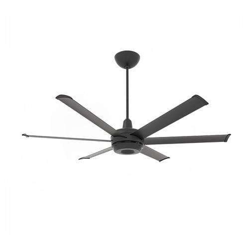 Big Ass Fans MK-ES62-052306A786I20S34 60" es6 Indoor/Outdoor Ceiling Fan w/ 20" Downrod, Black