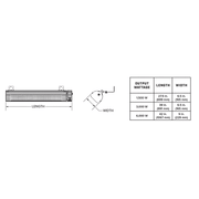 Big Ass Fans BAFCF15120B 27" Ceiling Mount Indoor/Outdoor Electric Infrared Heater - 1500 watt, 120v