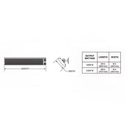 Big Ass Fans BAFDS15120B 32" Ceiling Mount Indoor/Outdoor Electric Infrared Heater - 1500 watt, 120v