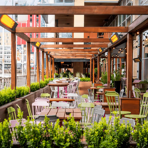 Schwank ESM-6043-24 43 1/4" Ceiling/Wall Mount Indoor/Outdoor Electric Infrared Heater - 6000 watt, 208-240v