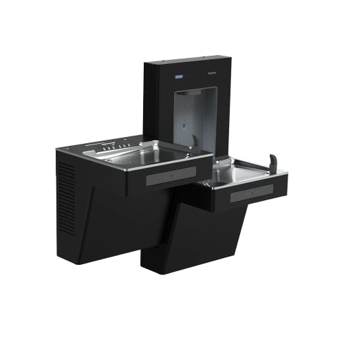 Sloan DropSpot™ Wall Mount Bi Level Drinking Fountain w/ Bottle Filler - Refrigerated, Filtered (33820030)