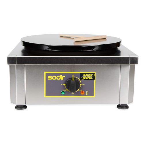 Equipex 350E 13 3/4" Single Crepe Maker w/ Cast Iron Plate, 208v/1ph