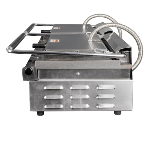 Equipex DIABLO Double Commercial Panini Press w/ Cast Iron Grooved Plates, 208-240v/1ph