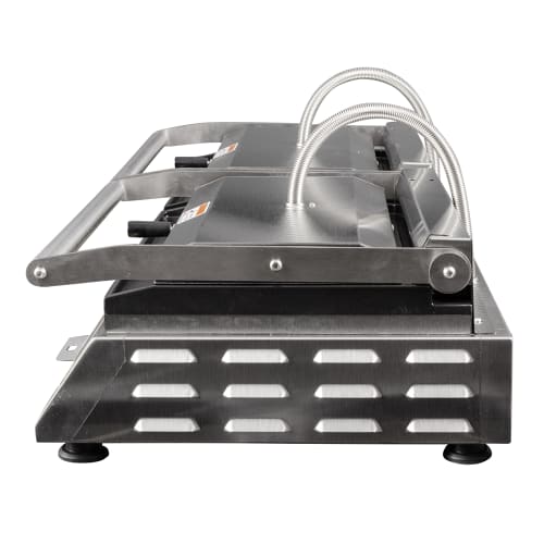 Equipex DIABLO PREMIUM Double Commercial Panini Press w/ Cast Iron Grooved Plates, 208-240v/1ph