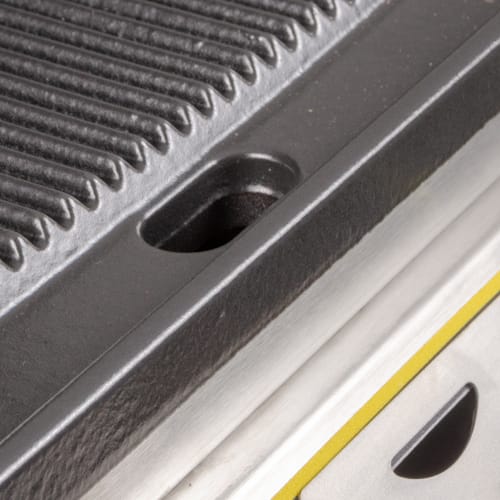 Equipex DIABLO PREMIUM Double Commercial Panini Press w/ Cast Iron Grooved Plates, 208-240v/1ph